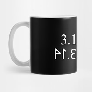 3.14 is Pi 41.3 is PIE White Mug